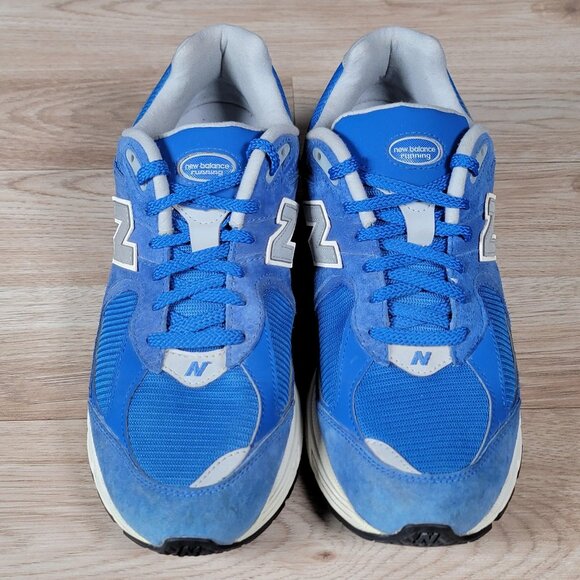 New Balance 2002R Shoes Mens Size 9.5 Blue Suede Mesh Running Sneakers M2002RHU - Picture 3 of 9
